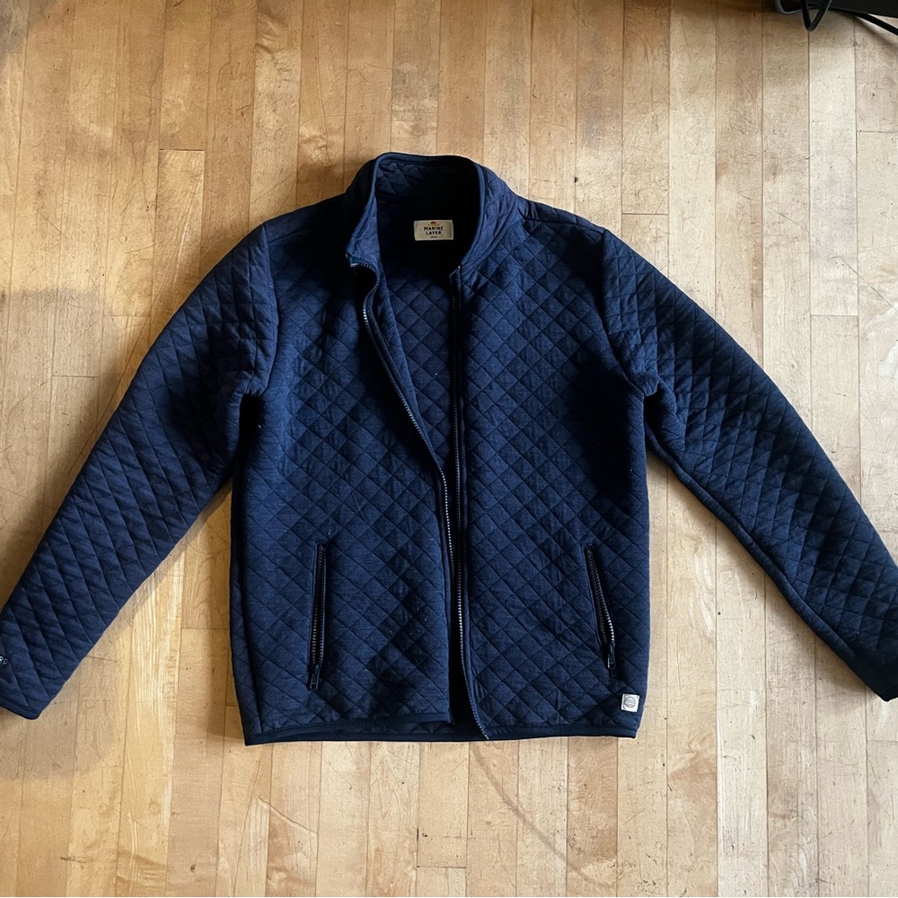 Navy Quilted Jacket